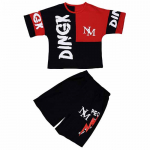 Suvine T-s&auml;rk + l&uuml;hikesed p&uuml;ksid &Uuml;likond Lasteriided Puuvill Vabaajar&otilde;ivad Lasteriided Poistekomplekt Riided Teismeline 110 punane