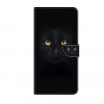 Motorola Moto G22,G30,G20,G10,G32,G42,G51,G53,G Power,E22...lillede &ouml;&ouml;kull liblikas l&otilde;vi tiiger hobuse mustriga maalitud mobiiltelefoni nahast &uuml;mbris. Motorola Moto E22