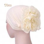 Tenfyer Hijab Turban Head Sall Lilled Naiste Chemo Cotton Bandana beež
