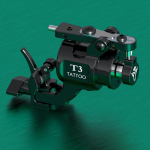 T3 p&ouml;&ouml;rlev t&auml;toveerimismasin &otilde;&otilde;nestass v&otilde;imas mootoriga tagaveoga lehtvedru RCA t&auml;toveeringu raam koos n&otilde;ela vajutamise rattaga professionaalse kehakunsti jaoks must