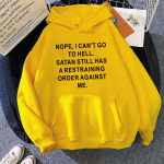 (Unisex kapuuts)Naljakas Ei, ma ei saa p&otilde;rgusse minna Tr&uuml;kitud Hupparid Mood Naistele Unisex S&uuml;gis Talv Dressipluus Daamide Streetwear 2XL