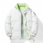 Cotton Coat Explosion Meeste s&uuml;gis- ja talvemantel pluss Cashmere Tide Br&auml;ndi ilus paar paksu talvise puuvillase polsterdatud mantliga M valge