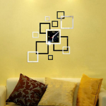 Loominguline 3D DIY peegelkell toa Magamistoa K&ouml;&ouml;gi seinakleebised Kodukaunistuseks