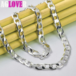 925 h&otilde;bedane 8 mm lame k&uuml;lgkett 16/18/20/22/24 tolli kaelakee ehted 40cm