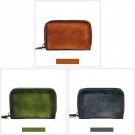 Ehtsast nahast meeste naiste t&otilde;mblukuga kaardihoidja Vintage disain mini m&uuml;ndikott &uuml;hev&auml;rvilised pehmed rahakotid GZW 11*7.5*2.5cm