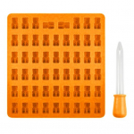 53 &otilde;&otilde;nsust silikoonkummivorm BPA-vaba kleepumatu toidukvaliteediga kaisukaru kommivorm tilgutiga želeevormiga &scaron;okolaadivormiga