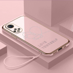 Luksuslik plaaditud TPU telefonikate kaelapaelaga Huawei Y6P Y7 Y9 Prime 2019 Y9S Honor 70 90 Lite X7A X9A 5G &uuml;mbrised A11 Armasta ennast lilledega kaaned Honor X7A 5G