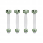 4 tk beebi turvasahtli ukselukk, multifunktsionaalne lastekaitse, muljumisvastane kapp k&uuml;lmiku turvalukk plastikust 4pcs roheline