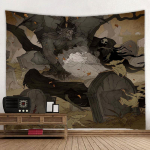Multifilm, Anime, 3D digitaalprintimine, seinavaip, elutuba, magamistoa sisustus, rippuv riie, seinavaip, taustariie W180cmxL180cm