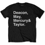 Queen Helvetica Band Unisex T-s&auml;rk S