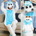 Naiste Unicorn Cat Onesie Unisex Winter Stitch Onesies Laste &Ouml;&ouml;r&otilde;ivad Anime Cosplay Kost&uuml;&uuml;m T&auml;iskasvanute Flanellist magamisriided Pidžaamad Pidžaamad Magamisriided Jumpsuits S