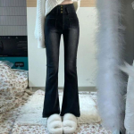 Kevadised ja s&uuml;gisesed naiste teksad Slim Micro Flare teksad Vintage Spice Girls Stretch pikad p&uuml;ksid Denim teksad S