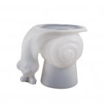 Tigu silikoonvorm loomingulise kujuga mittenakkuv kuumuskindel korduvkasutatav DIY k&auml;sitsi valmistatud 3D suure lillepoti vaasi vaiguvorm valge