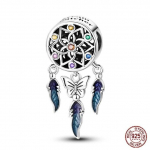 925 Sterling H&otilde;be V&auml;rviline Tsirkoon Unep&uuml;&uuml;dja Amuletid Helmed Ripatsid Sobivad Fashion Originaalk&auml;ev&otilde;rud DIY Ehtevalmistamine valge