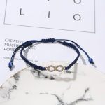 L&otilde;pmatu kristallist kujuga kurja silma k&ouml;iega k&auml;ev&otilde;rud armsad t&uuml;drukud, punased mustad stringid k&auml;ev&otilde;rud, kingitus s&otilde;pradele naistele pulmaehted