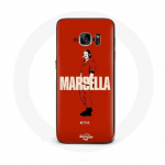 &Uuml;mbris Samsung Galaxy S6 Edge jaoks La casa de papel Marsella joonistus