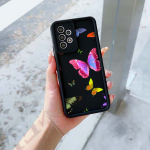 N42 v&auml;rviline liblikas pehme silikoon&uuml;mbris Samsung S24 S23 A05s A54 A25 A34 A12 Xiaomi POCO X5 Redmi Note 12S Huawei P50 Honor 90 ingelsilmstele &uuml;mbristele Samsung A03