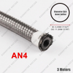 K&otilde;rgsurve universaalne 3 meetrit AN4-AN12 roostevabast terasest auto k&uuml;tusevooliku otsa &otilde;livooliku toru punutud gaasitoru turbo&otilde;li jahuti toru AN4 3Meter h&otilde;be