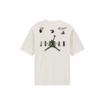 OFF-WHITE x Jordan T-s&auml;rk (Aasia suuruse m&auml;&auml;ramine) Valge meeste t&auml;navamood DM0062-054 XS