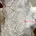 3 d/partii 13-15 cm lai keskkonnas&otilde;bralik 100% puuvillane tikanditega pitskangas laineline v&auml;ljal&otilde;ikega pitsliistud DIY &otilde;mblustarvikud 3 Yards