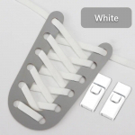 1 Paar Press Lukk Kingapaelad Ilma sidemeteta 8mm Kahekihilised elastsed paelad Tossud Lastele T&auml;iskasvanutele Lipsuta Kingapaelad Kingad Aksessuaarid -