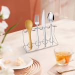 Cutlery Holder Easy to Clean Spoon Rest Acrylic Fork Display Stand for Kitchen
