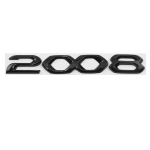 Auto 3D metallist tagaluugi t&auml;hed s&otilde;na logo embleem kleebised Peugeot 2008 3008 4008 5008 jaoks Tarvikud 2008 gloss black white