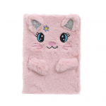 Cartoon Cat Panda Journal Fluffy Diary T&uuml;drukutele MemoM&auml;rkmik S&uuml;nnip&auml;evakingitus roosa