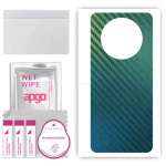 apgo Protective Skin Sticker for the back compatible with Honor Magic4 Lite 4G, Wrap Film, Foil, Vinyl - Pattern Carbon Chameleon CAKA1