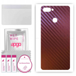 apgo skin sticker film foil vinyl for the BACK compatible with Realme U1, scratch-resistant, easy to install - Carbon Chameleon CAKA5