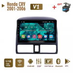 Android Car Radio Stereo Honda CRV 2001-2006 2 Din Multimeedia Carplay Navigatsioon Autoraadio GPS WIFI Peaseade 4+64GB 1+16GB