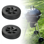 Grillirattaid 2 tk K&auml;ru rehvid Tolmukindel BBQ lisatarvik K&auml;ru enamiku grillide jaoks