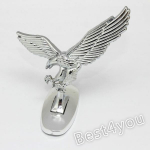 Populaarne vanaaegne universaalne 3D Eagle autologoga esikapoti ornament, kapoti metallist kapoti kleebis