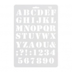 Inglise t&auml;hestiku numbrimall DIY v&auml;ljal&otilde;igete albumi joonistamise &scaron;ablooni m&otilde;&otilde;tmisjoonlaud 13 valge