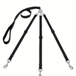 Kolm-&uuml;hes koerarihm, reguleeritav jalutusrihm v&auml;litegevusteks, sobib v&auml;ikeste ja keskmise suurusega koerte jalutusrihmade jaoks, turvarihmad must