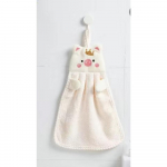 1 tk. Rippuv tikandiga vett imav ja mitte juukseid langev puhastusr&auml;tik valge