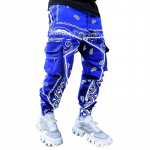 T&auml;navar&otilde;ivad Meeste Harem Jooksup&uuml;ksid Meeste Cargo P&uuml;ksid Hip Hop Vabaaja Taskud Dressip&uuml;ksid Meeste Moodsad p&uuml;ksid Suures suuruses XL sinine
