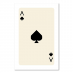 Naljakas Lucky You l&otilde;uendiplakat Trendikas Retro Black Ace Card plakat Seinakunst P&otilde;hjamaade maalid elutuppa magamistoa sisekujundus 21 X 30cm No Frame