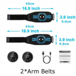 EMS Muscle Stimulator Tooner K&otilde;hu Toniseeriv V&ouml;&ouml; Keha Salendav Massager K&otilde;ht Talje Selg K&auml;si Jalg Fitness Massaaž USB laadimine 2Arm Belts