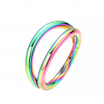 1 tk Kirurgilisest terasest ninar&otilde;ngad vaheseinar&otilde;ngas kolmekihiline ninas&otilde;&otilde;rme augustamine ehted 16G tragus k&otilde;hre spiraalk&otilde;rvar&otilde;ngas naistele meestele 1