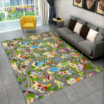 Laste m&auml;ngumatt maanteel simuleeritud linnaliikluse m&auml;ngutoa ala vaip, vaip kodu elutoa magamistoa diivan, laste libisemiskindel p&otilde;randamatt 40x60cm(15x23in)