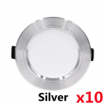 10tk/partii LED-allvalgusti 5W 9W 12W 15W 18W s&uuml;vistatav &uuml;mmargune LED-laelamp AC 220V-240V sisevalgustus soe valge k&uuml;lm valge 5W&Cold White