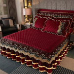 Euroopa vintage pitsist sametist paksendatud voodikate, kuninga suuruses, pulmadeks tepitud pehmete volangidega voodiseelikukomplekt, kuninganna suurus Only 2pcs Pillowcase