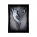 Metallkuju Kuju Kunst L&otilde;uendimaal Romantilised abstraktsed plakatid ja tr&uuml;kised Seinapildid Kaasaegne elutuba Kodukaunistus 21x30cm No Framed