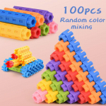 Kuusnurksed ehitusplokid, suured osakesed, ehitusplokid, m&auml;nguasjad, &uuml;hendamine ja loomingulised ehitusplokid kuue m&otilde;&otilde;tmega