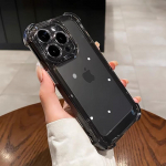 Luksuslik p&otilde;rutuskindel l&auml;bipaistev &uuml;mbris iPhone'i 15 14 13 12 11 Pro Max Xs Xs XR Max 7 8 Plus silikoonist kaitseraua armor k&otilde;va tagakaane jaoks For iPhone 15 hall v&auml;rv