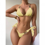 Naiste ujumisriided, suure v&ouml;&ouml;kohaga bikiinikost&uuml;&uuml;mid, ujumistrikoo, naiste ujumisriided, kaheosalised rannariided S must