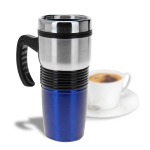 Mug isotherme en inox de 400 ml bleu