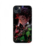 Coque Maniacase pour iPhone 14 Plus Demon Slayer Tanjiro Kamado &eacute;nerv&eacute; manga anime