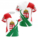 Ungari meeste T-s&auml;rk Veteran Soldier Crew Kaelusega l&uuml;hikeste varrukatega &uuml;laosa Ungari liputr&uuml;kiga &uuml;lisuur lahedad meester&otilde;ivad Camisa XS